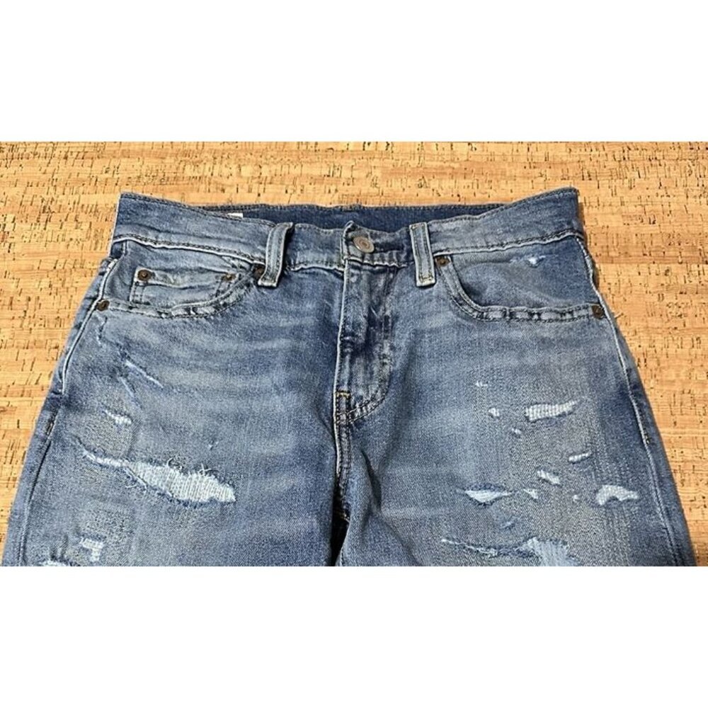 LEVI'S PREMIUM 512 SLIM TAPER JEAN PERFORMANCE \Stretch Men 28X28* Distressed - Picture 3 of 11